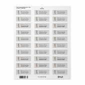 Weimaraner Hond Retouradres Labels (Full Sheet)