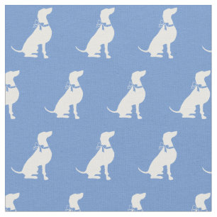 Weimaraner-hond Silhouet Huisdier Lichtblauw Stof