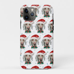 Weimaraner hondenras Kerststerren iPhone 11 Pro Hoesje