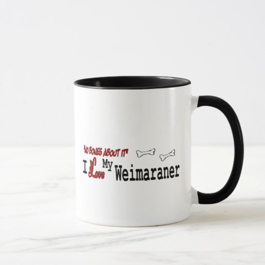 Weimaraner (I Love) Mug (Droite)