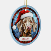 Weimaraner Keramische Cirkel Ornament (Rechts)
