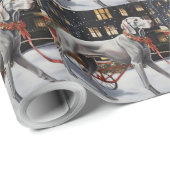 Weimaraner Kerstfeest Seizoen Cadeaupapier (Rol Hoek)