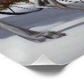 Weimaraner Kerstfeest Seizoen Perfect Poster (Hoek)