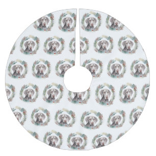 Weimaraner Kerstkrans Feestelijke Pup Kerstboom Rok