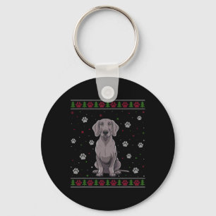 Weimaraner Kersttrui Xmas Huisdier Hond L Sleutelhanger
