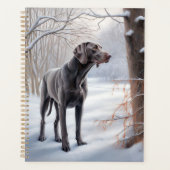 Weimaraner Laisser Neige Noël (Devant)
