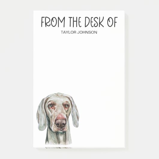 Weimaraner liefhebber post-it® notes (Voorkant)