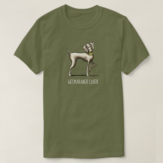 Weimaraner Lover Personalized T-Shirt (Design voorkant)
