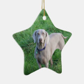 Weimaraner Lovers Ornament (Rechts)