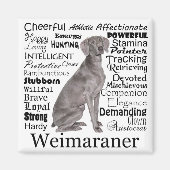 Weimaraner Magnet Magneet (Voorkant)