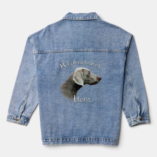 Weimaraner Mam 2 Denim Jacket (Achterkant)