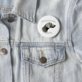 Weimaraner Mam 2 Ronde Button 5,7 Cm (In situ)