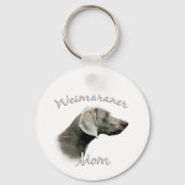 Weimaraner Mam 2 Sleutelhanger (Achterkant)