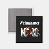 Weimaraner Mam Gifts Magneet (Voorkant / Achterkant)