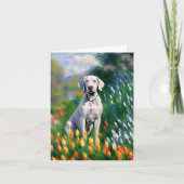 Weimaraner Monet Blank Notecard Bedankkaart (Voorkant)