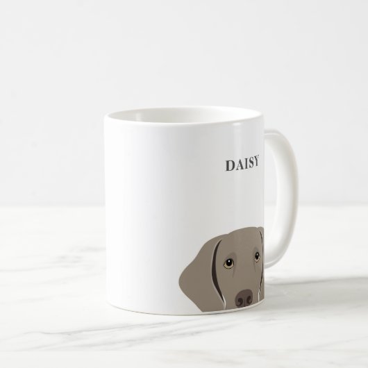 Weimaraner Mugs (Devant droit)