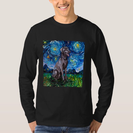 Weimaraner Night T-Shirt (Devant)