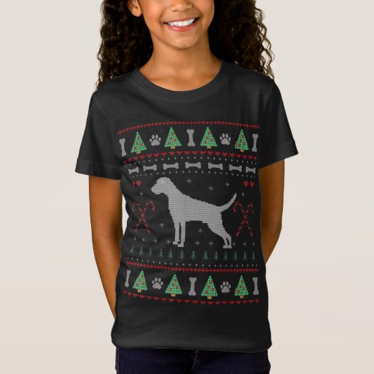 Weimaraner Noël laid Sweat Funny Chien Amant (Devant)