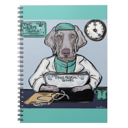 Weimaraner Notitieboek (Voorkant)