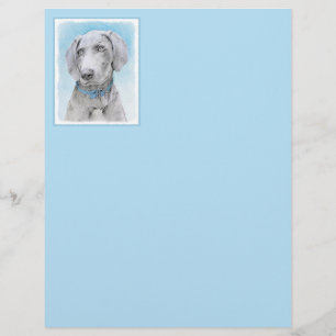 Weimaraner Painting - Kute Original Dog Art