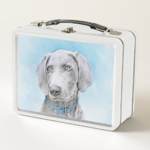 Weimaraner Painting - Kute Original Dog Art