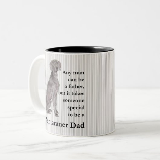 Weimaraner Pap Mok (Voorkant links)