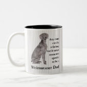 Weimaraner Pap Mok (Links)