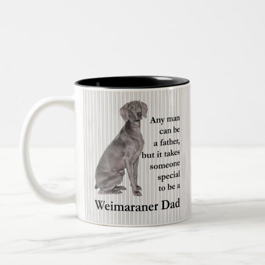 Weimaraner Pap Mok (Links)