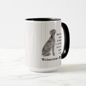 Weimaraner Pap Mok (Voorkant rechts)