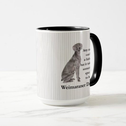 Weimaraner Pap Mok (Voorkant rechts)