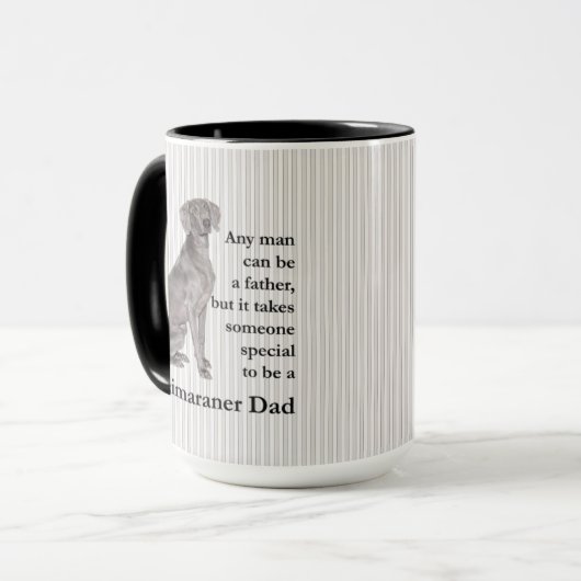 Weimaraner Pap Mok (Voorkant links)