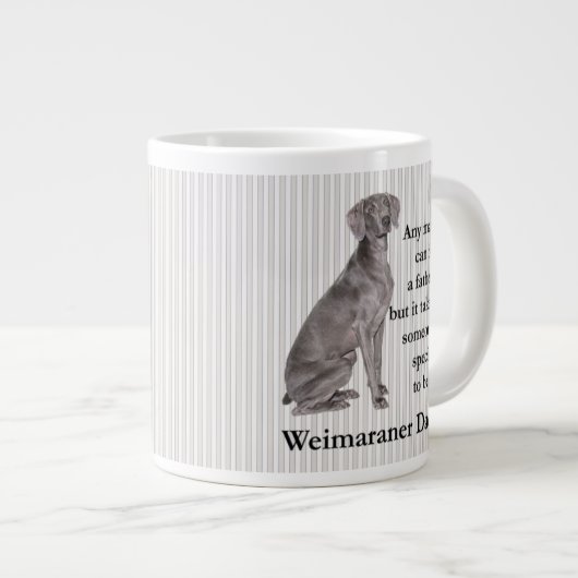 Weimaraner Papa Jumbo Mug (Devant droit)