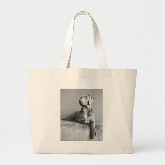 Weimaraner Portrait Grote Tote Bag