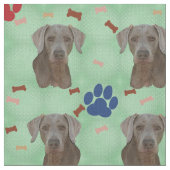 Weimaraner Portrait Stof (Close Up)