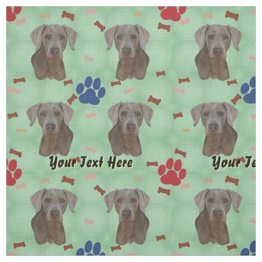 Weimaraner Portrait Stof (Swatch)