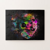 Weimaraner puppy color splash legpuzzel (Horizontaal)