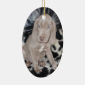 Weimaraner Puppy Keramisch Ornament (Rechts)