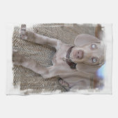 Weimaraner Puppy Kitchen Towel Theedoek (Horizontaal)