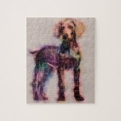 Weimaraner puppy sketch legpuzzel (Verticaal)