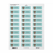 Weimaraner Return Address Labels (Full Sheet)