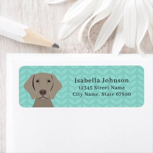 Weimaraner Return Address Labels (Insitu)