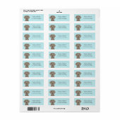 Weimaraner Return Address Labels (Full Sheet)