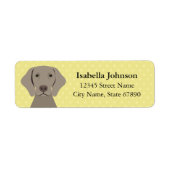 Weimaraner Return Address Labels (Voorkant)