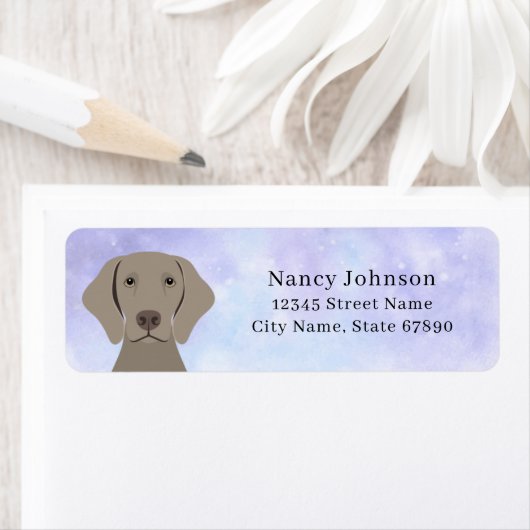 Weimaraner Return Address Labels (Insitu)