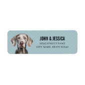 Weimaraner Return Address Labels (Voorkant)