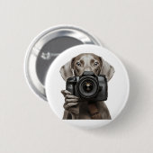 Weimaraner  ronde button 5,7 cm (Voorkant /achterkant)