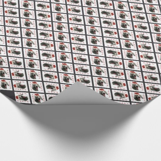 Weimaraner Santa Paws Cadeaupapier (Hoek)