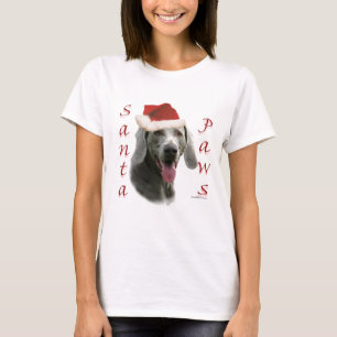 Weimaraner Santa Paws T-shirt