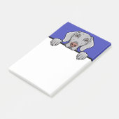 Weimaraner Schattige Peeking Hondenliefhebber Gift Post-it® Notes (Schuin)