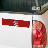 Weimaraner Sinterklaas Bumpersticker (Op Truck)